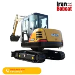 مینی بیل مکانیکی چرخ زنجیری سانی SY60C در ایران